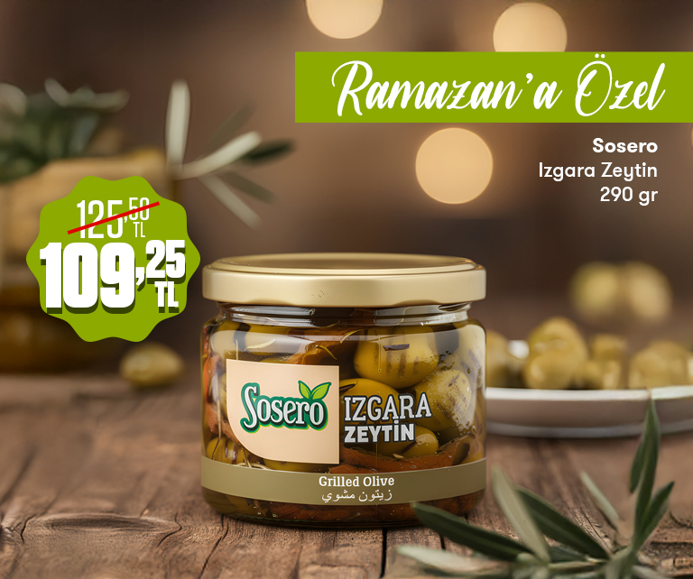 Sosero Izgara Zeytin İndirimi